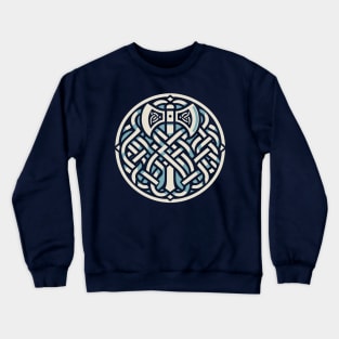 knotwork viking axe Crewneck Sweatshirt